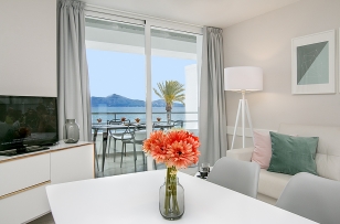 from the living room we enjoy stunning views of the sea and the mountains